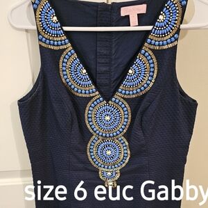 Size 6 gabby lilly pulitzer euc dress